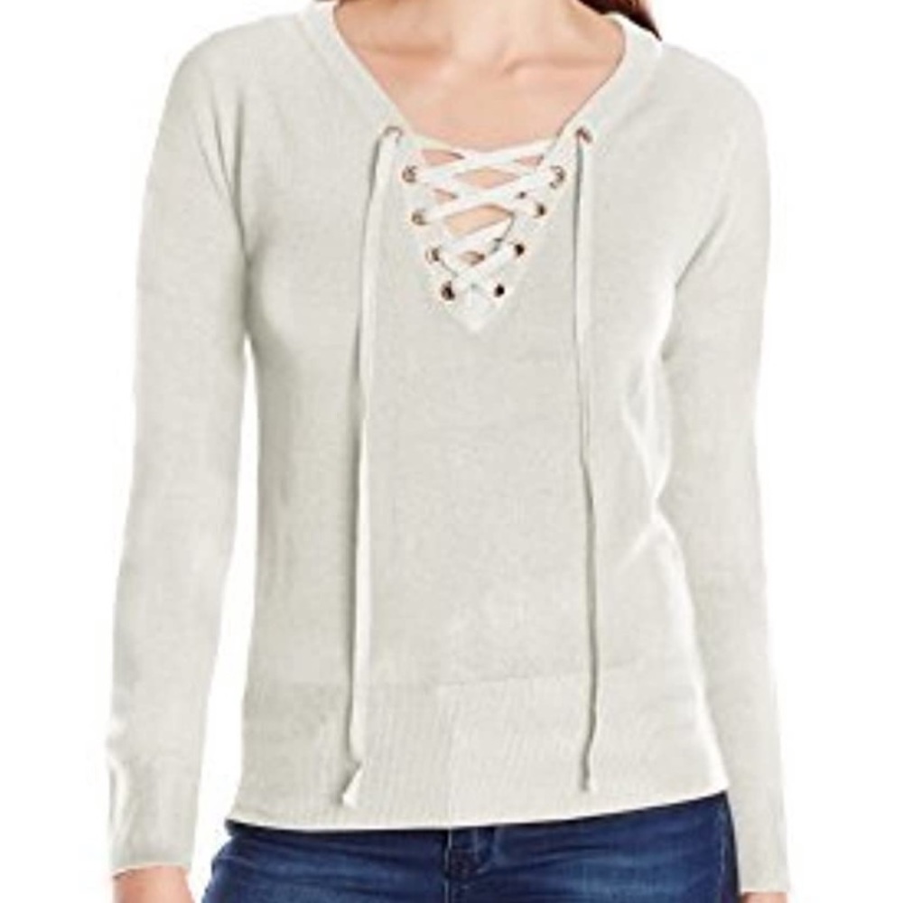 Lace Up Sweater